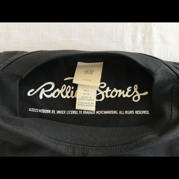 Rolling Stones H&M 2-sided T-shirt LARGE NWT - Picture 6 of 8